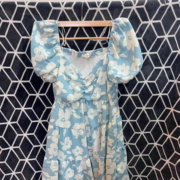 Altar'd State Dresses & Skirts - Altar'd State Blue Floral Mini Dress